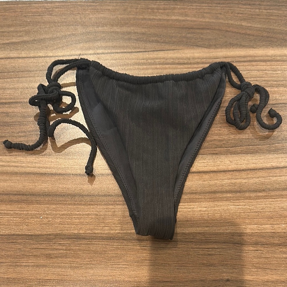 BIA Swimwear Black Tie-Side Bikini Bottom